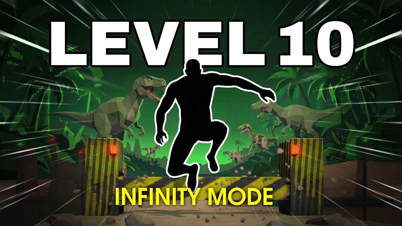 [INFINITY MODE] RUN FROM T-REX! Immersive Interactive Warm Up🦖🔥