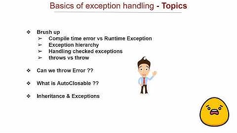 03. Exception Handling Basics - You Must Know for Interview
