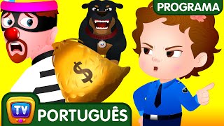 Salva o dinheiro das crianças - roubo ao banco (Bank Robbery) - ChuChu TV Ovos Surpresa da Polícia