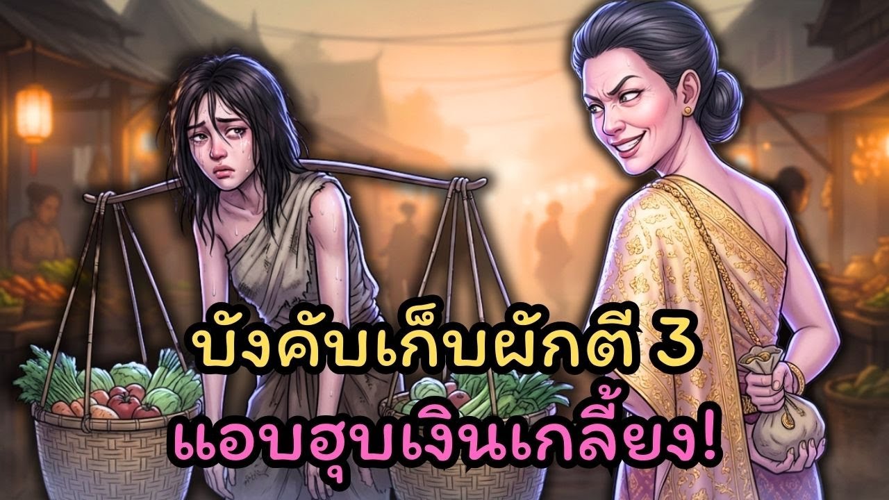 สะใภ้ตื่นตี 3 เก็บผักจนมือพอง แต่แม่สามีขโมยเงิน!