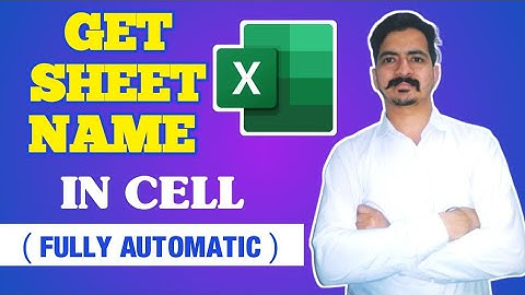 Formula To Insert Sheet Name In Excel || How to return Sheet name into a cell - excel formula ?