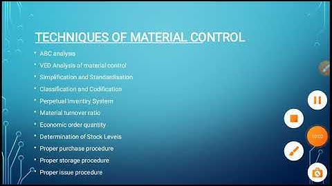 Materials: Issue, control and valuation Part-1