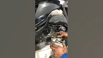 اسباب الصوت الخشن في الطبشه او علبه ال Cvt في الدراجات الناريه سكوتر FS125 تغيير علبه الكلل 