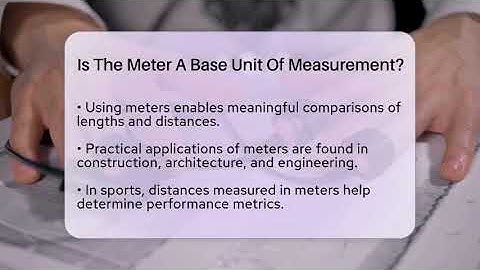Is The Meter A Base Unit Of Measurement? - The Friendly Statistician
