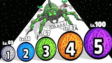 Spider Evolution 3D - Level Up Spider Max Level Gameplay (Insect Evolution, Spider Evolution Runner)