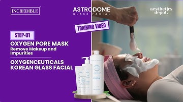 OxygenCeuticals Korean Glass Facial | Step 1, Oxygen Pore Mask Deep Cleanse