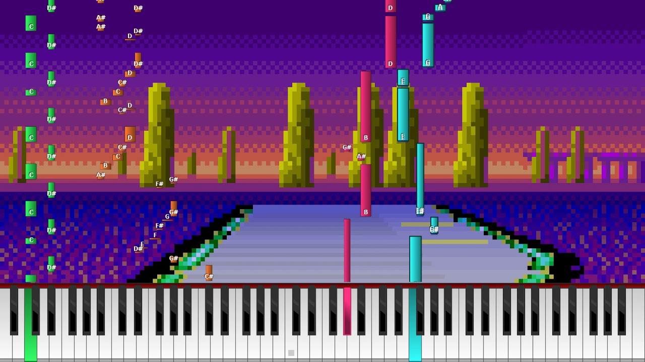 F-Zero (SNES) - Silence [Synthesia Tutorial]