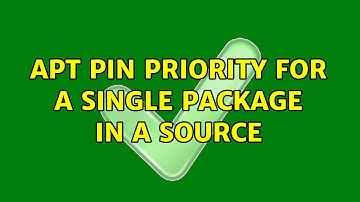 apt pin priority for a single package in a source
