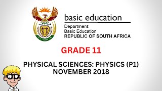 2018 Physics Paper 1 Grade 11