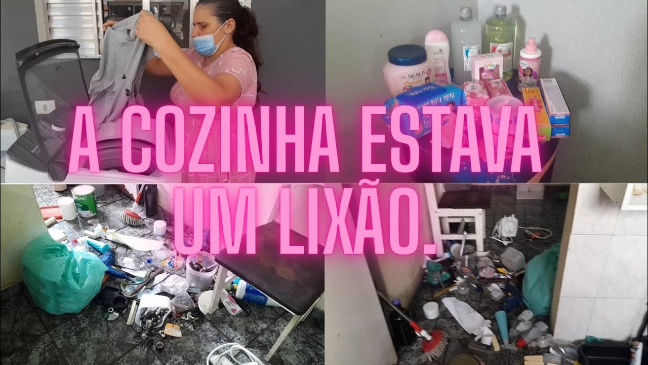 LAVANDO ROUPAS, MAS MOSTRANDO A REALIDADE DO LIXÃO QUE ESTAVA MINHA COZINHA. 1° PARTE. 