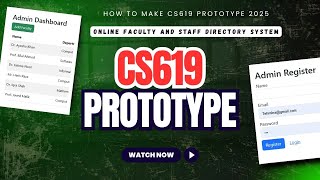 Cs619 Prototype | Online Faculty and Staff Directory System | #cs619prototype