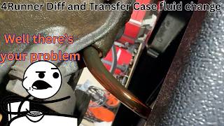 4th Gen 4runner Diff and Transfer Case Fluid Change @JRobling