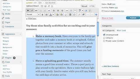 How to Upload a PLR Article into WordPress