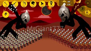 WAR OF BOSS SPEARTON ARMY VS GIANT FINAL BOSS BEST BATTLE HACK | Stick War Legacy Mod | MrGiant777