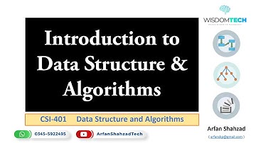 DSA 01: Introduction by Arfan Shahzad in Urdu