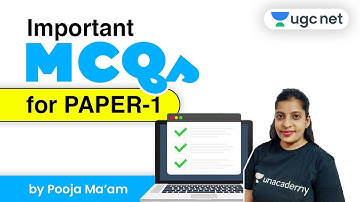 9:00 AM - UGC NET 2021 | Important MCQs with Pooja Verma | Paper - 1
