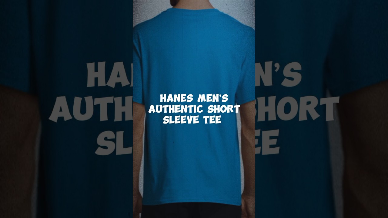Hanes Men’s Authentic Short Sleeve Tee - Unmatched Comfort and Style!
