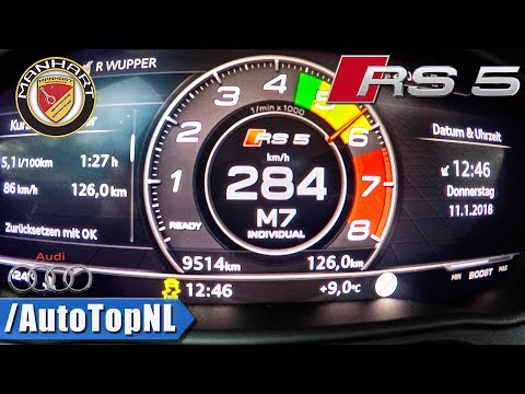 500HP Audi RS5 MANHART 0-284km/h ACCELERATION By AutoTopNL