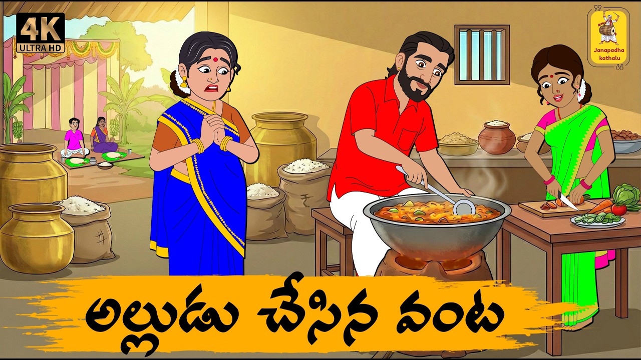 Telugu Stories - అల్లుడు చేసిన వంట - moral stories in telugu - Neethi kathalu - Janapada kathalu