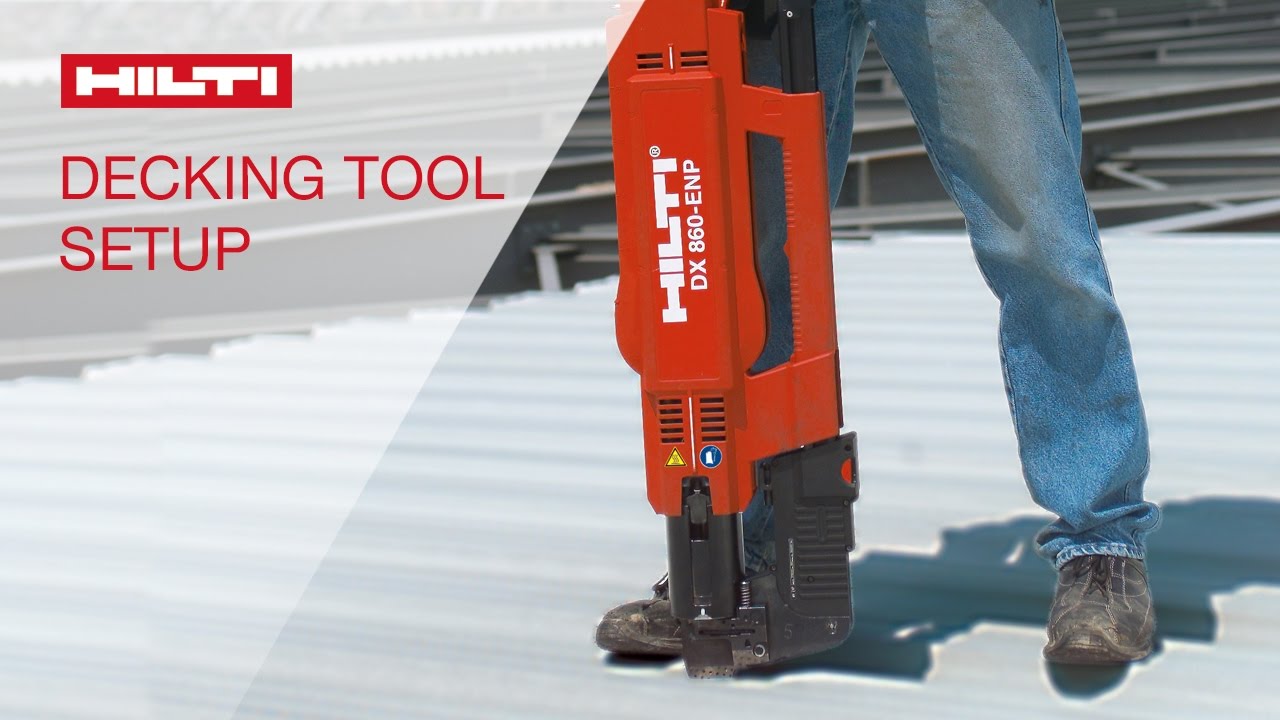 tool new album DEMONSTRATION of jobsite and tool setup of the Hilti powder-actuated DX 860