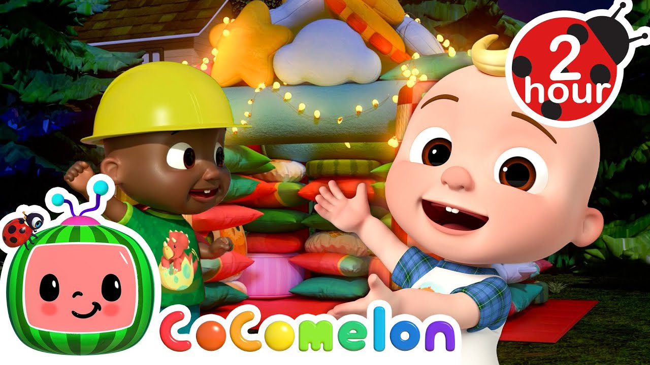 Pillow Fort Challenge! How Big Can It Get? | CoComelon Nursery Rhymes ...