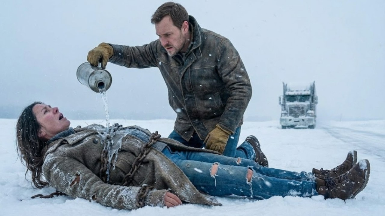 Она была слепой, связанной, и змея уже приближалась — и дальнобойщик решился!