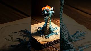 😱😱Unbelievable! Dragon 🐲 Sketch Turns into Real Creature! #dragon #explore #ASMR #shorts2025