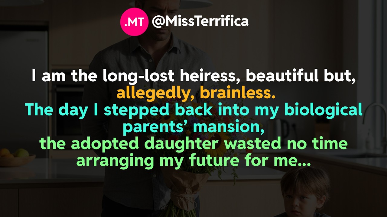 I am the long-lost heiress, beautiful but, allegedly, brainless...