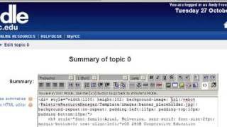 Migrating a course from WebCT CE8 to Moodle, Part 2