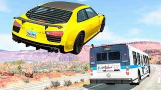 High Speed Traffic Crashes #36 - BeamNG Drive | CrashBoomPunk