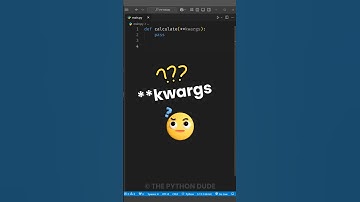 Python **KWARGS Explained! 🚀 #Python #Coding