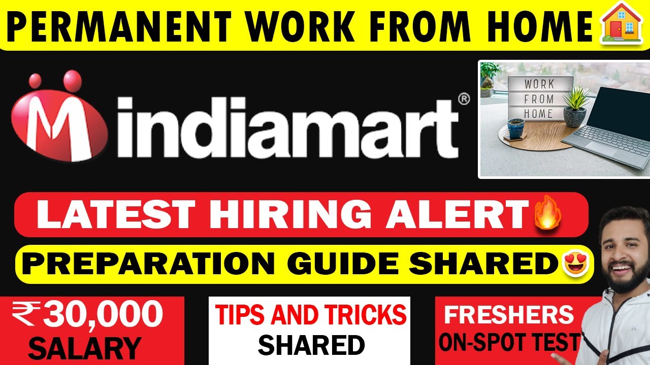 INDIAMART PERMANENT WORK FROM HOME JOB FOR STUDENTS FRESHERS 