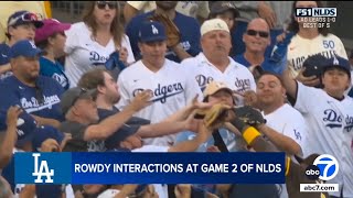 Dodgers fan who threw first ball at Padres players during NLDS Game 2 speaks out