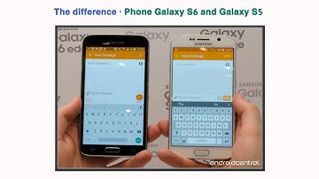 the difference between the TouchWiz interface in the Galaxy phone Galaxy S5 and S6