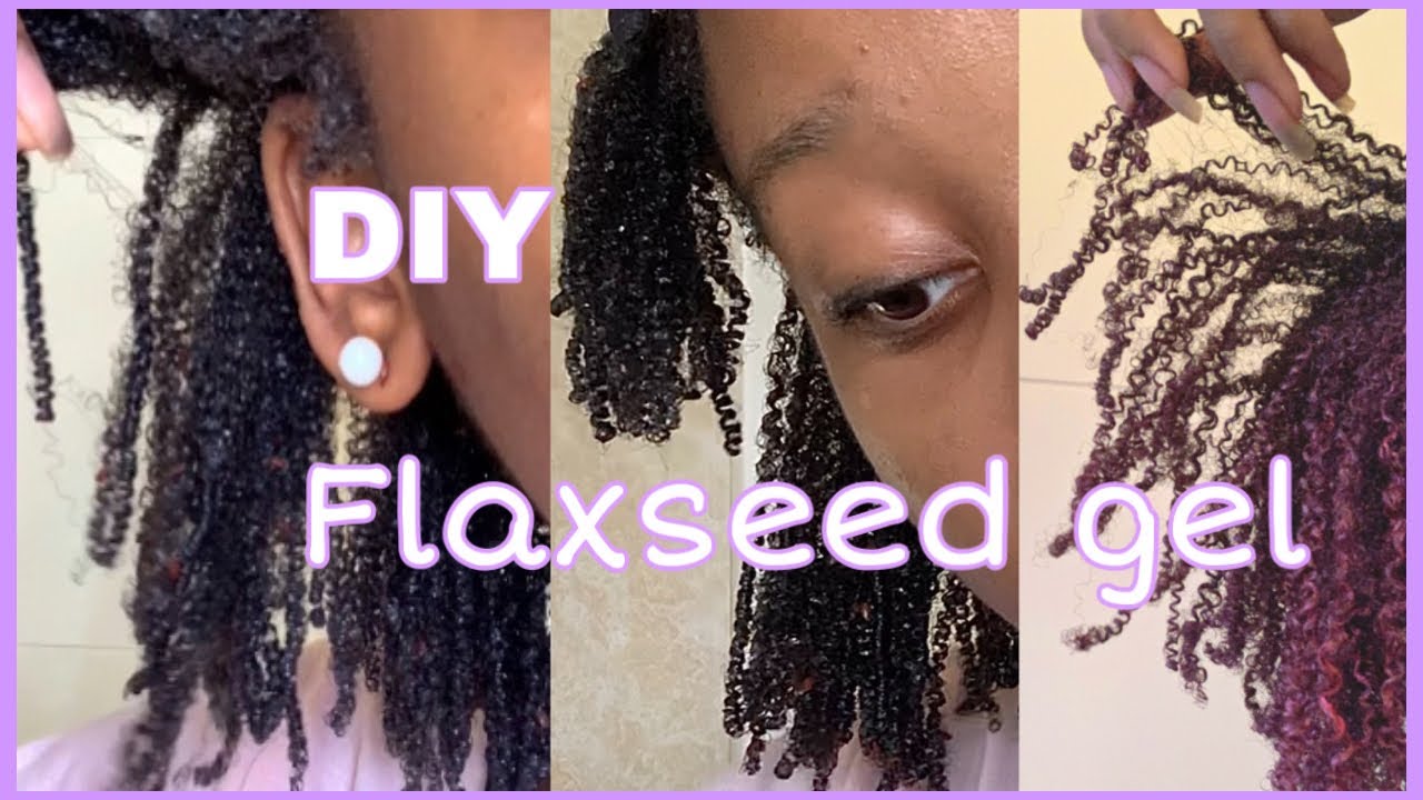 DIY FLAXSEED GEL On my 4c hair Elongated Curls And Definition