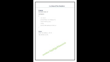 CS3261 – C Programming Laboratory Sum of Two Numbers in C  #codinginc #shortsfeed #clanguage #viral