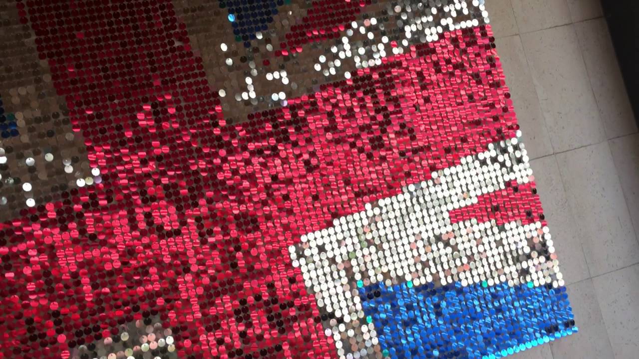 Shimmerwalls - sequin movement of Union Jack