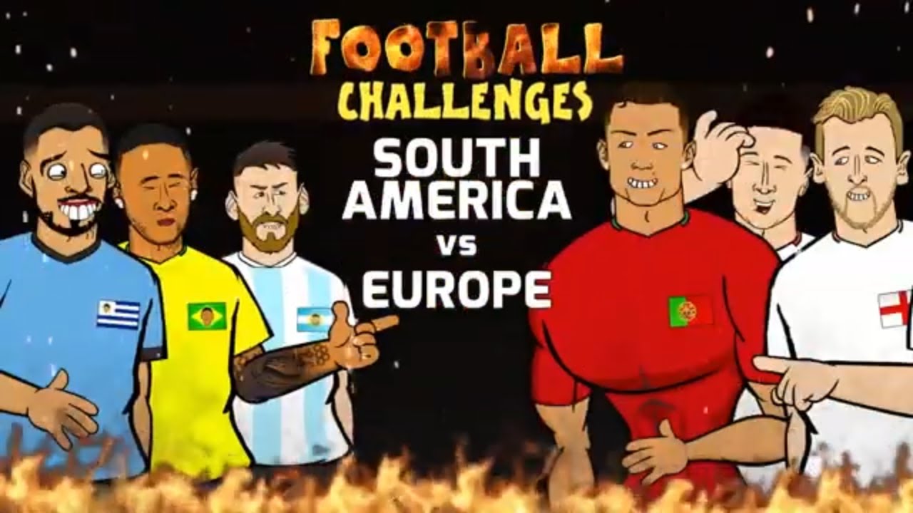 🔥Football Challenges Europe vs South America!🔥 YouTube