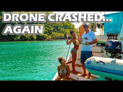 Crashed the Drone! Again! - S3:E09 Sailing Vlog