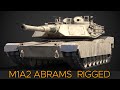 How to work with M1A2 Rigged 3d model