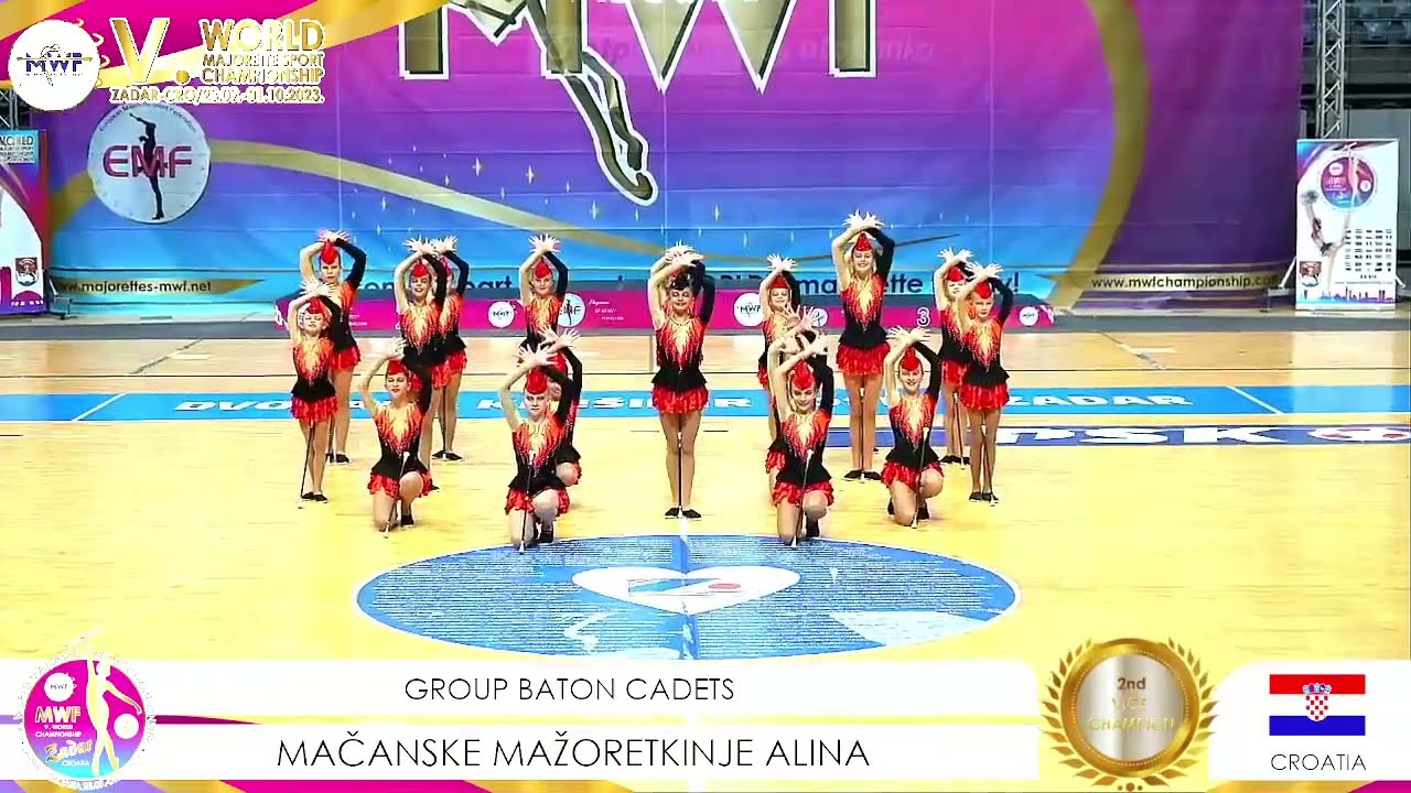 MWF/ 🏆 WORLD 2nd VICE CHAMPION 2023. 🏆GROUP BATON CADETS/ MAČANSKE MAŽORETKINJE 
