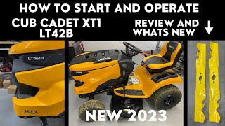 How to Start and Operate Cub Cadet XT1 LT42B  Plus Review and what's New!