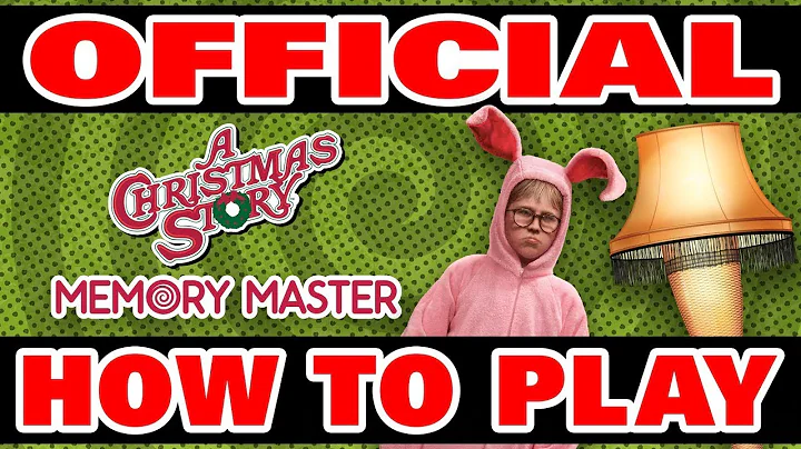 Official How to Play A Christmas Story Memory Master Card Game