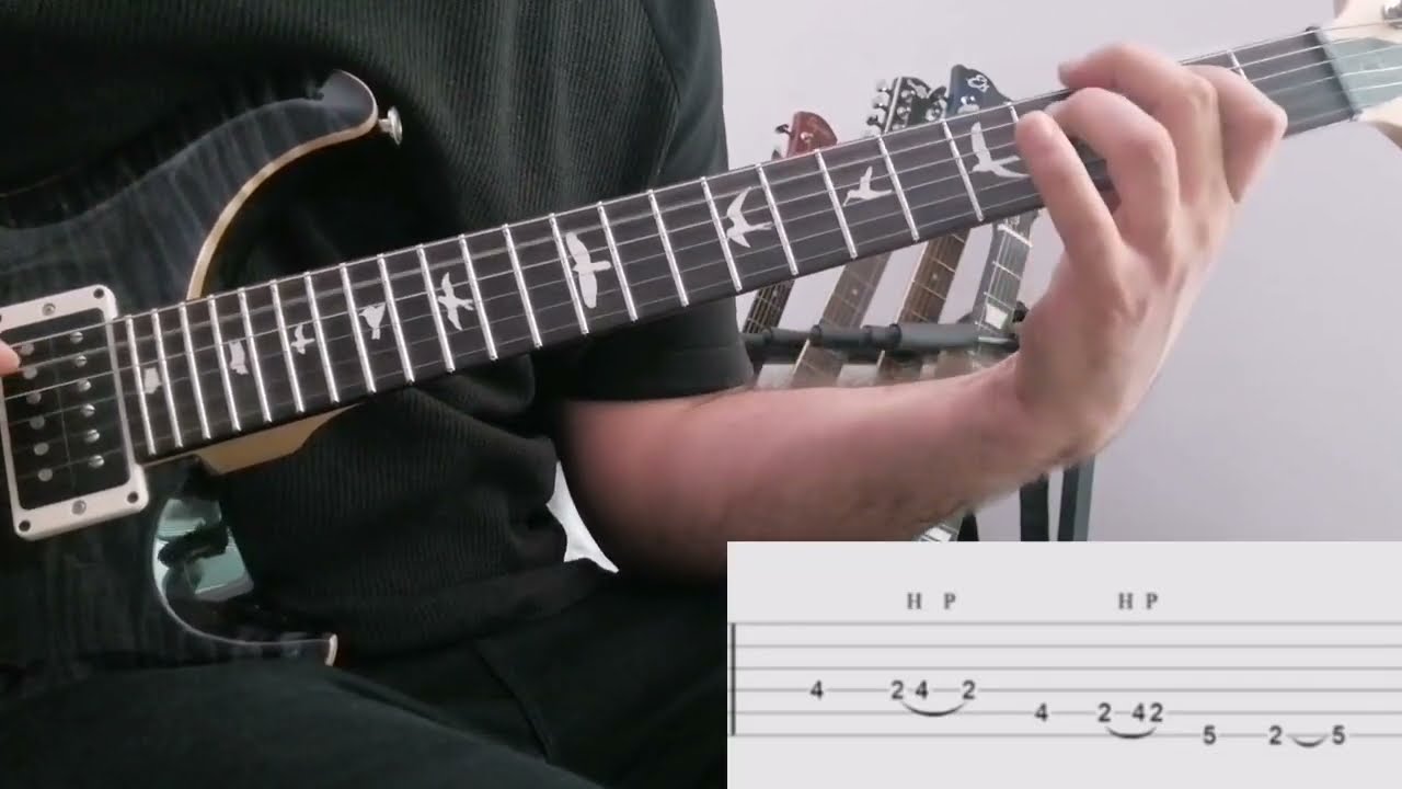 A Major pop rock guitar solo (w/Tab) - YouTube