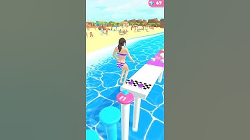 Hopscotch Run 🏖️⛱️ All levels gameplay lvls 4-6 Android ios new game #shorts
