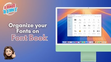 Organize Your Fonts on macOS Font Book