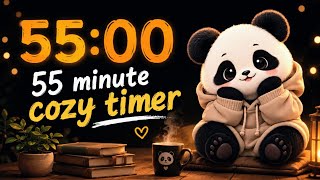 55 minute timer β³ with lofi music for focus and productivity π―