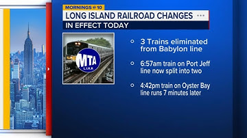 LIRR service changes go into effect for morning, afternoon service