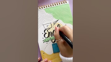 Creative English Front Page Idea for School 💬✏️ #shorts #frontpage #nhuandao