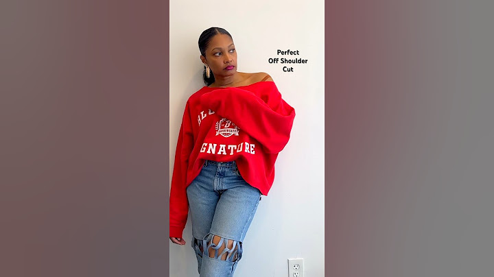 Stop over cutting your t-shirts and sweatshirts! | DIY off shoulder cut #upcycling #fashion #diy